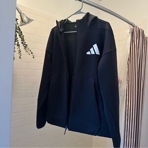 Adidas black zip up hoodie